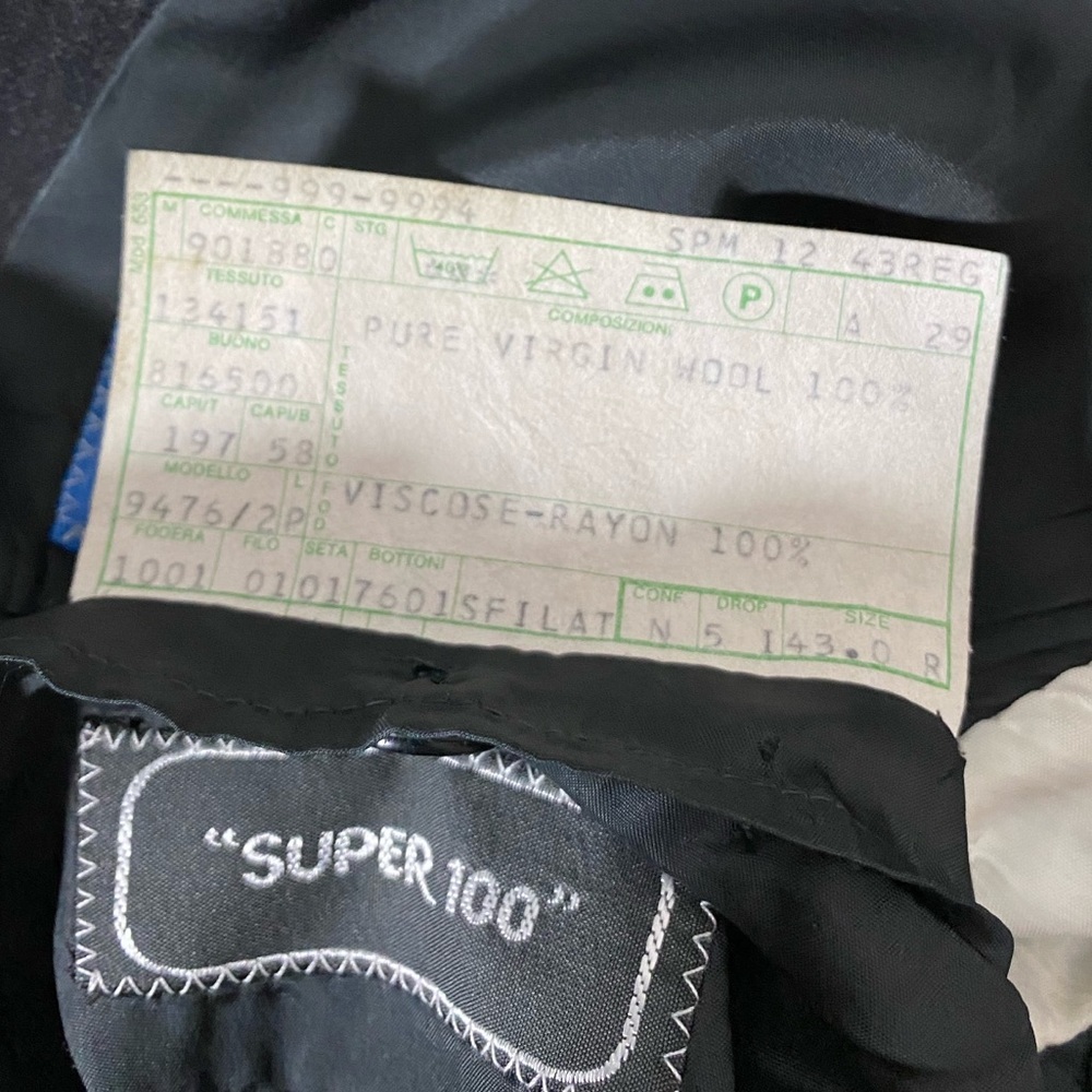 Ungaro Paris Virgin Wool Super 100 Suit Jacket - Picture 5 of 6